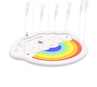 Zahoken Tappeto Acquatico per Bambini | Tappetino Sprinkler in PVC per Prima Infanzia - Giochi Acquatici Pieghevoli per Piscina Campeggio