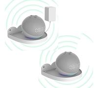 ZahoTse Per Google Nest WiFi Router + Point Supporto da parete Supporto da parete Accessori con gestione dei cavi integrata, non necessita di viti, accessori per altoparlanti rack (bianco, JT01) 2