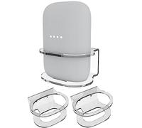 ZahoTse Supporto audio per Google Nest supporto accessori con gestione dei cavi integrata, senza viti, accessori per altoparlanti rack (trasparente, JG02Y), 2 pezzi
