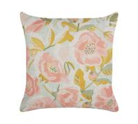 ZAHRIYE Cuscino decorativo Trama floreale Rosa 45 x 45 cm