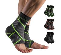 ZAHRVIA Cavigliera Sportiva per Distorsione - Tutore Caviglia Regolabile con Maglia 3D per Fascite Plantare & Tendine d'Achille - Cavigliera Ortopedica Traspirante (1 Paio) (Verde, XL)
