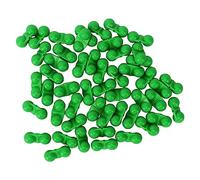ZAICOLER 50 Pezzi Perline da Pesca in Metallo a Doppio Sonaglino con Plastica, Perline Attrattive da Pesca Anti Erosione e Antiusura con Foro da 2 Mm, Ideali per Attirare i Pesci (GREEN)