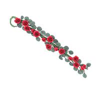 ZAICOLER Accessori Realistici in Miniatura per Casa delle Bambole Rose Vine per la Decorazione della Casa delle Bambole in Scala 1:12 con Materiale in Argilla e Ferro