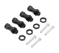 ZAICOLER Adattatore Esagonale Estensione Ruota RC, Allargatore da 30 Mm per Fuoristrada 1/10 con Conversione da 12 Mm a 17, Lega di Alluminio (BLACK)