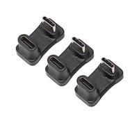 ZAICOLER Adattatore Tipo C Maschio-femmina a Forma di U da 180 Gradi Adattatore USB C Supportato da 100 W 10 Gbps 4K per PC Portatile Telefonico, 3 Pezzi Plug and Play