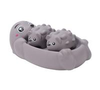 ZAICOLER Adorabile Animale da Bagno per Bambini, Giocattolo Sicuro per Acqua Dolce per Bambini, Gioco Interattivo e Prima Educazione, Piscina Galleggiante, Vasca da Bagno, Giocattoli da (GREY)