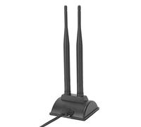 ZAICOLER Antenna WiFi Dual Band 6DBI con Cavo di Prolunga da 2M per Segnali più Forti Base Magnetica Facile Installazione per Utenti di Router