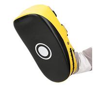 ZAICOLER Bersaglio da Boxe, da Boxe in Spugna Eva, Bersaglio con Superficie Curva con Assorbimento degli Urti, Ideale per Allenamento con la Mano Destra e Sinistra, 2 Colori (Yellow)