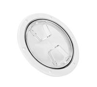 ZAICOLER Boccaporto di Accesso al Ponte della Barca, Portello di Accesso Marino in ABS con Coperchio Trasparente, per l'ispezione dello Stoccaggio del Motore dello Yacht (6 Pollici)