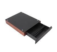ZAICOLER Cassetto del caffè Knock Box Contenitore Salvaspazio in Acciaio Inossidabile per un Facile Smaltimento del caffè Macinato a Casa o Al Bar (BLACK)