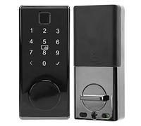 ZAICOLER Catenaccio con Impronta Digitale Smart Lock Bluetooth Senza Chiave con Password Virtuale per la Sicurezza Domestica in Lega di Zinco Nera