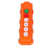 ZAICOLER Controller per Gru Stazione di Controllo Remoto con Guscio in ABS Durevole per Gru Interruttore a Pulsante per Paranchi Elettrici 6 Vie COB-62A 220 V/500 V