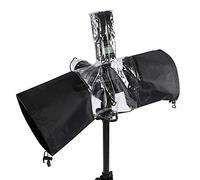 ZAICOLER Copertura Antipioggia Impermeabile per Fotocamera DSLR con Diffusore di Luce e Doppie Cerniere, Adatta a Tutte le Marche di, Nera 26,4" X 11"