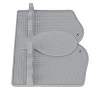 ZAICOLER Cucchiaio Riposo, Riposo Spatola Non Slip con Portabicchieri Silicone un Cucchiaio per Cuccioli per Cucini Cucini per Cucine (Grigio chiaro)