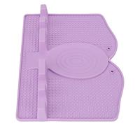 ZAICOLER Cucchiaio Riposo, Riposo Spatola Non Slip con Portabicchieri Silicone un Cucchiaio per Cuccioli per Cucini Cucini per Cucine (viola chiaro)