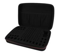 ZAICOLER Custodia per Organizer per Batterie di Grande capacità Impermeabile per Uso Domestico Ed Esterno EVA Premium Nera 41x27x9 Cm
