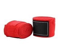 ZAICOLER Fasce per Le Mani da Boxe Che Assorbono l'umidità 2 Pezzi 2,5 M Cinturino Elastico per Muay Thai 5 Cm, 98 Pollici (Rosso)