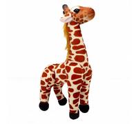 ZAICOLER Giraffa di Peluche Realistica, 40 Cm, Snodabile, Peluche per Neonati con Filo Interno, Materiale Morbido e sicuro. (30 cm)