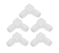 ZAICOLER Gomito per Tubo 'Acqua RV 90 Gradi, Curva a Gomito a 90° Connettore per Tubo in PP L Giunto per Tubo in Plastica 10 Pezzi per Laboratorio Acquario (14 mm / 0,55 Pollici)
