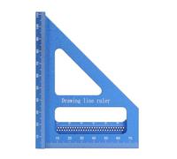 ZAICOLER Goniometro Leggero per Righello di Misurazione Multiangolo 3D in Lega di Alluminio per Progetti Fai da Te di Carpenteria 2 Pezzi (BLUE)