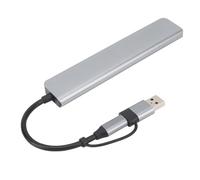 ZAICOLER Hub Type-C Ad Alta Velocità 1 Porta USB 3.0, 4 Porte USB 2.0,2 Porte Type-C Accessori per Computer Velocità di Lettura Massima 3.0 500 M/S Lega Alluminio per Laptop