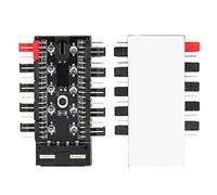 ZAICOLER Hub Ventola per Chassis PC con Controllo PWM per un Raffreddamento Efficiente della CPU Nei Case dei Computer - Design in Metallo Premium, compatibilità a 4 Pin e 3 Pin, Include 1 Hub e 1