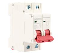ZAICOLER Interruttore a Circuito, 2p DC 500V 16A DC Minuit Interruttore a Circuito CC Interruttore Mini Interruttore di Sicurezza MCB DZ47-63Z-2P