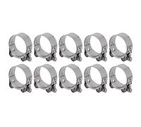 ZAICOLER Kit di Assortimento di Fascette Stringitubo Durevoli da 10 Pezzi per Uso Automobilistico e Industriale, Acciaio Inossidabile 201, Zincato, Argento (40-43 mm)
