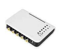 ZAICOLER Kit di Commutazione Quadrupla Splitter Video CCTV Design Compatto a 4 per la Sicurezza Domestica Bianco 100 X 110 X 25 Mm
