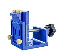 ZAICOLER Kit di Dima per Fori Ciechi da 15° per Falegnami Professionisti Che Realizzano Mobili Foratura Precisa Giunzione di Tavole Legno Regolabile Profondità 12-45mm Costruzione (BLUE)