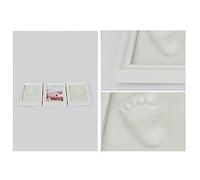 ZAICOLER Kit di Impronta per Bambini, Cornice per la Cornice di Stampa a Mano Argillosa con Pietra Mile con Kit da 13,8 * 6,1 * 0,8 Pollici per Bambini e Impronta Neonato di Footprint per Nuovi