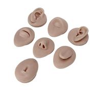 ZAICOLER Kit per Traforo del Corpo, Pratica Piercing Al Silicone Parte Corpo Parte della Lingua Finta Boccia Naso per la Lingua del Naso Kit per Piercing per per con Griglia per il Trafilacing (Tono