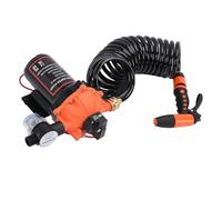 ZAICOLER Kit Pompa per Lavaggio Ponte 12 V 7,5 GPM 80 PSI, Pompa per Lavaggio Filtro Integrato, di Marina Ad Alta Pressione, Ideale per, Barche, Rimorchi da Viaggio e Yacht, Uso in Acqua Salata Dolce
