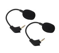 ZAICOLER Microfono di Ricambio da 2 Pezzi per Cuffie da Gioco Wireless Cablate Hyper X Cloud Cloud II Core, Asta per Microfono Staccabile con Cancellazione del Rumore da 3,5 Mm