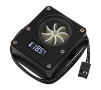 ZAICOLER Misuratore di Raffreddamento Ad Acqua per PC Misuratore di Portata per Computer in Acrilico Durevole con Interfaccia a 3 Pin per Progetti di Raffreddamento di PC Fai da Te (BLACK)