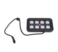 ZAICOLER Pannello Interruttori a 8 Gruppi, Scatola Interruttori LED Touch Control, Pannello di Controllo Circuito Dimmerabile Ad Acqua con Protezione da Sovraccarico, Ideale per Camion Barca ATV UTV