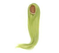 ZAICOLER Parrucca per Bambola Capelli Lunghi Lisci in Morbida Seta Verde Avocado per uno Stile Versatile 1 Parrucca (Circonferenza della testa 1/3 22-23 cm)