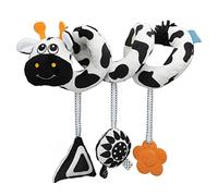 ZAICOLER Peluche a spirale per bambini, colore bianco e nero, a forma di animale, da appendere al passeggino, per sviluppare il cervello dei neonati, perfetto per i viaggi (stile 1)