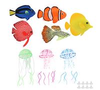 ZAICOLER Pesce Finto, Pesce Luminoso Artificiale Fallo Lucido Fallo di Acquario Decorazione di Simulazione Decorazione Decorativa Galleggiante Flottante Acquario per Scatola di