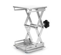 ZAICOLER Piattaforma Elevatrice da Laboratorio in Acciaio Inossidabile, Supporto per Rastrelliera per Forbici 150x150x250mm con Altezza Regolabile, per Strumenti per Esperimenti di Fisica, Chimica,