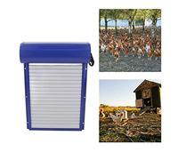 ZAICOLER Porta Automatica per Pollaio con Timer e Display LED Apriporta Automatico per Polli in Metallo, Alimentato a Batteria, con modalità Timer, modalità Manuale per Polli, Ana (Spina europea)