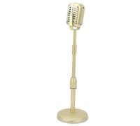 ZAICOLER Puntelli per Microfono retrò Puntelli per Fotografia Sollevabili Realistico Leggero e Finto Microfono Vintage Modello Microfono Vintage con Asta di Collegamento Al Telaio per la