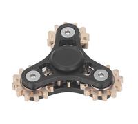 ZAICOLER Riduttore di Stress Giocattolo con Cuscinetto a 4 Marce per Adulti e Bambini Gioco Portatile in Ottone per Alleviare L'ansia (BLACK)