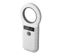 ZAICOLER Scanner per Microchip per Animali, Lettore Standard EMID FDX B ISO11784 85, Dispositivo con 3 modalità di Connessione con USB, 2.4G BT e Schermo OLED per l'archiviazione di 128 Dati, (WHITE)