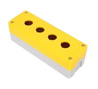 ZAICOLER Scatola della Stazione di Controllo Dell'interruttore a Pulsante ABS Impermeabile Giallo per Apparecchiature di Controllo Industriale Funzionalità a 4 Gruppi