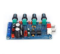 ZAICOLER Scheda di Tono Preamplificata, NE5532 Scheda Audio Preamplifier Bass Treble Control Dual Channel per Elettronico