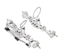 ZAICOLER Set Assali a Portale Anteriore Posteriore, Set Assali Ad Alta Resistenza in Lega di Alluminio, Servo Pedale e Asse Sterzo con Design Durevole, Ideale per Axial SCX10 I II III AXI03007