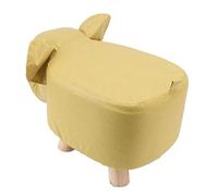 ZAICOLER Sgabello, Deliziosi Cartoni Animati di Cartoni Animati Elefante Sgabino Imbottito Ottomano Resto per la Sala da Letto della Camera da Letto Domanda Decori Soggiorno, 11.8x9.8x9.4in (YELLOW)
