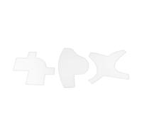 ZAICOLER Shaper Barba, 3pcs Multi Usa lo Stile di Forma della Barba e Strumenti di Taglio di Capelli Scheda di Forma della, Strumento di Gamma di per Parrucchieri Domestici (WHITE)