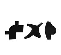 ZAICOLER Shaper Barba, 3pcs Multi Usa lo Stile di Forma della Barba e Strumenti di Taglio di Capelli Scheda di Forma della, Strumento di Gamma di per Parrucchieri Domestici (BLACK)